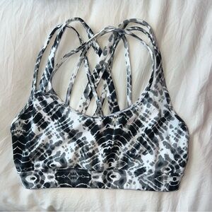 white patterned marbled victoria’s secret sports bra (s)
